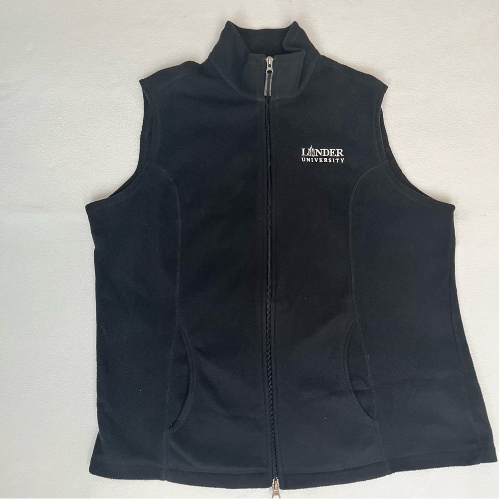 Lands' End Black Lander University School Casual Activewear Outdoor Vest Size L